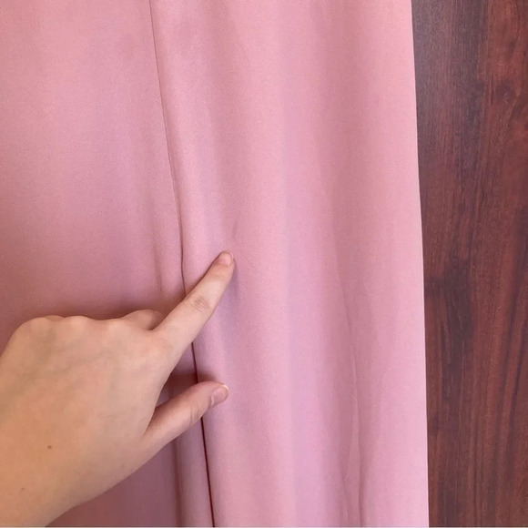 FAME AND PARTNERS Pink Jumpsuit Spaghetti Strap Flowy - Picture 8 of 9